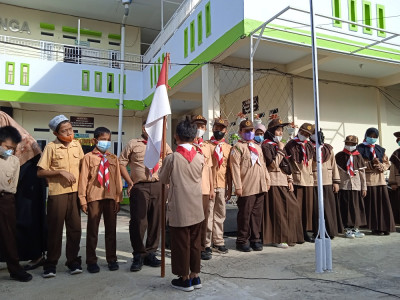 UPACARA PRAMUKA SIAGA SD FK ICS
